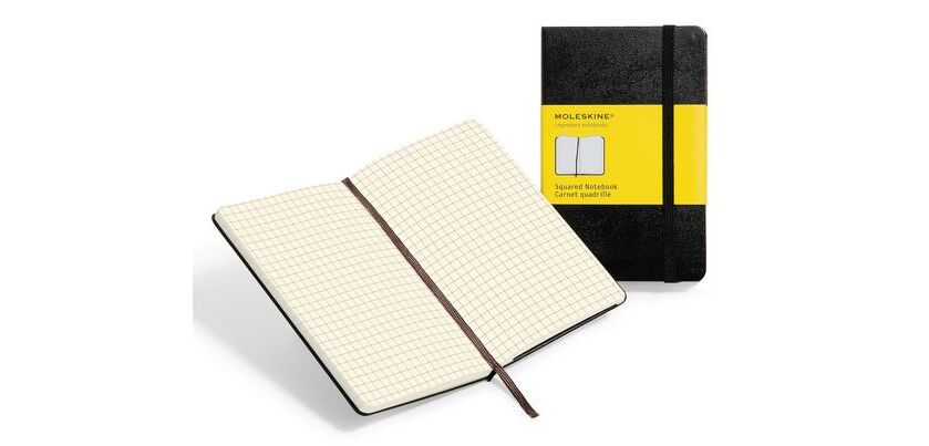 Cuaderno Moleskine 210 x 130 mm Negro
