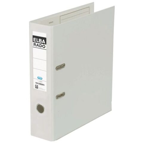 Archivador Elba Rado Plast A4 de cartón forrado PVC interior y exterior Lomo 8 cm color blanco