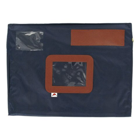 Bolsa de correo azul 30x42 cm, fuelle de 5 cm.