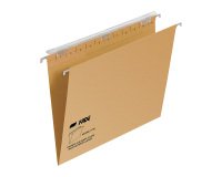 Carpetas colgantes para cajones 24,4 x 30,6 cm Recicladas Fade Kraft lomo V - Paquete de 25