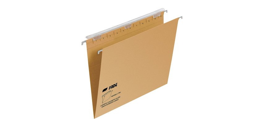 Carpetas colgantes para cajones 24,4 x 30,6 cm Recicladas Fade Kraft lomo V - Paquete de 25