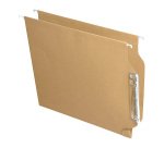 Carpetas colgantes para armarios 24 x 32 cm A4 Kraft reciclado Lomo V - Paquete de 25