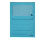 Subcarpetas recicladas con ventanilla ZERO plastic A4 130 g Exacompta Paquete de 25