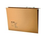 Carpetas colgantes para cajones 32 x 24 cm A4 Recicladas Fade Kio Kraft lomo V - Paquete de 50