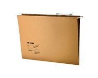 Carpetas colgantes para cajones 32 x 24 cm A4 Recicladas Fade Kio Kraft lomo V - Paquete de 50