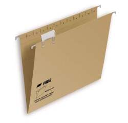 Carpetas colgantes para cajones 34,8 x 24,5 cm Folio Kraft reciclado Fade Kio 2 Folio lomo V - Paquete de 50