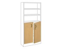 Set van 2 lage deuren Book Case Plus H 105 x B 90 cm