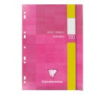 Copies doubles 100 pages petits carreaux format 21 x 29,7 cm Metric Clairefontaine - perforées
