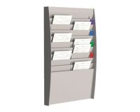 Wandsortierer 20 Fächern Kunststoff horizontal grau