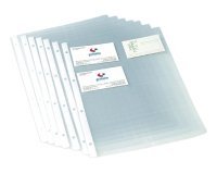 Paquete 10 fundas multitaladro A4 para tarjetas