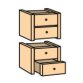 Lot de 4 tiroirs pour bibliothèque colonne Book Case Plus