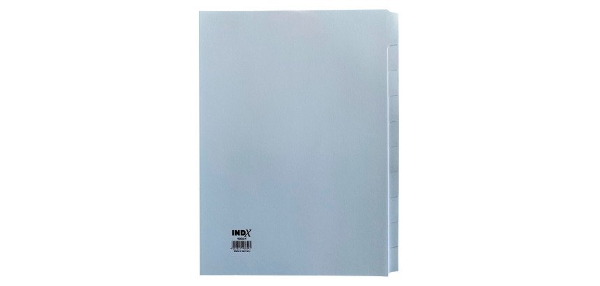 Separadores neutros de cartulina blanca 170 gr A4 10 divisiones