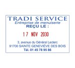 Tampon dateur personnalisable Trodat Professional Line 5460 bicolore - 6 lignes + date