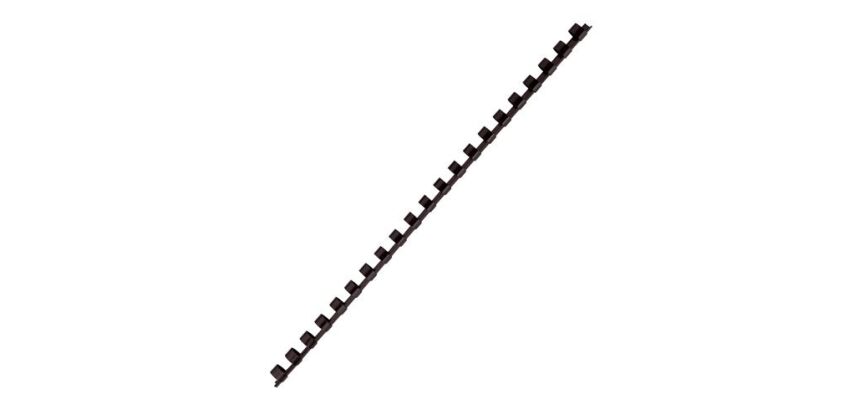 Baguette reliure anneaux plastique 6 mm PAVO - Boîte de 25