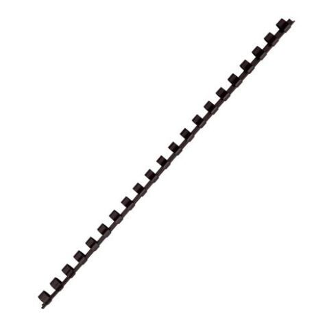 Baguette reliure anneaux plastique 6 mm PAVO - Boîte de 25