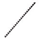 Baguette reliure anneaux plastique 6 mm PAVO - Boîte de 25