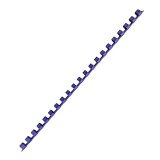 Baguette reliure anneaux plastique PAVO 8 mm - Boîte de 25