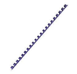 Baguette reliure anneaux plastique PAVO 8 mm - Boîte de 25