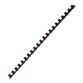 Baguette reliure anneaux plastique PAVO 10 mm - Boite de 25