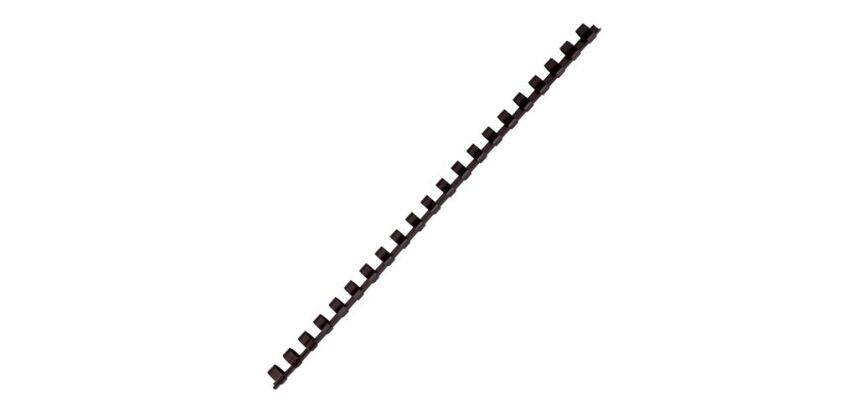 Baguette reliure anneaux plastique PAVO 10 mm - Boite de 25