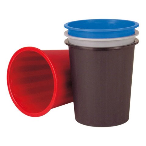 Papelera cónica 14 litros roja