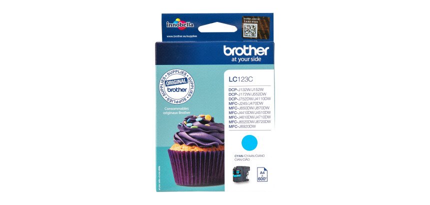 Cartouche Brother LC123 couleurs séparées pour imprimante jet d'encre