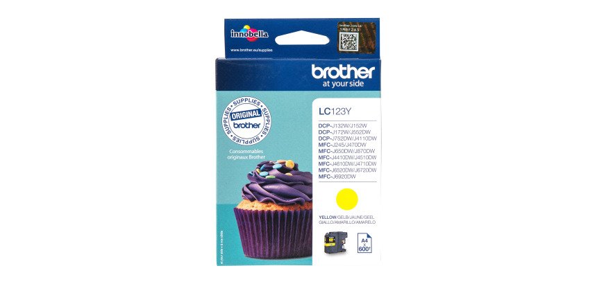 Brother LC123 cartuchos originales separados cian magenta, o amarillo (600 páginas)