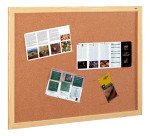 Tablón de corcho marco melamina 75 x 110 cm