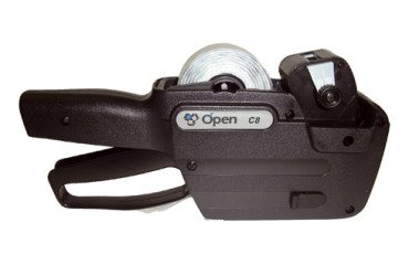 Etiquetadora numérica Open C8 1 línea 8 dígitos, etiquetas 26 x 12 mm