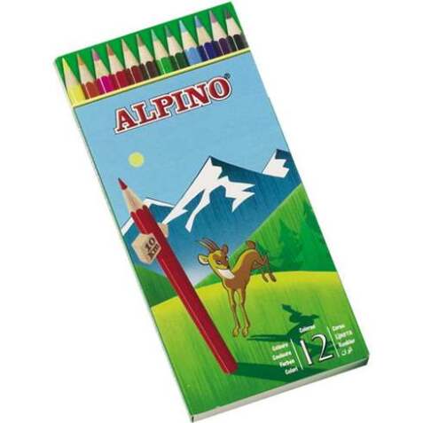 Caja de 12 lápices de colores Alpino