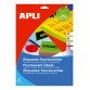 Etiquetas fluorescentes 105 x 37 mm Amarillo Apli 01595
