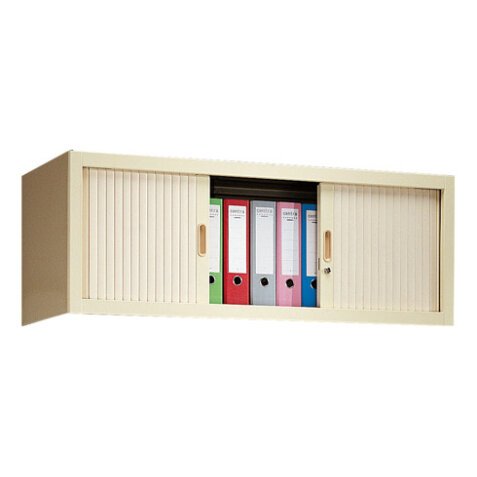 Altillo monobloc para armario de oficina Clásico desmontable Alt. 44 x An. 100 cm Puertas persiana 