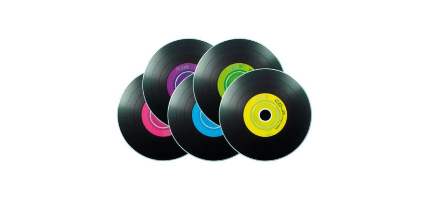 Pack 10 CD-R Emtec Vinyl Look