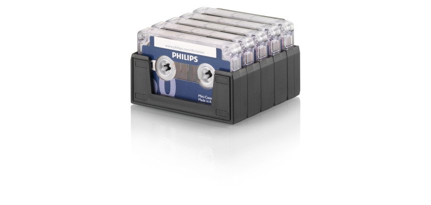 Boîte 10 mini cassettes Philips 2x15 minutes