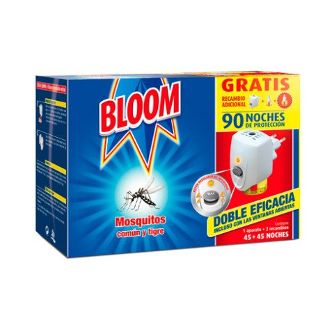 Difusor Bloom eléctrico programable + 2 recambios Antimosquitos