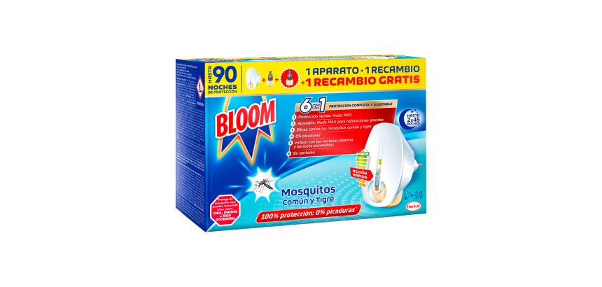 Difusor Bloom eléctrico + 2 recambios Antimosquitos