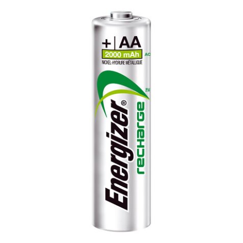 Wiederaufladbare Batterien AA - HR6 Energizer - Blisterpackung von 4 Batterien