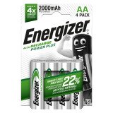 Wiederaufladbare Batterien AA - HR6 Energizer - Blisterpackung von 4 Batterien