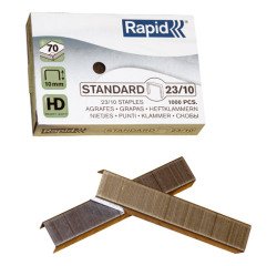 Grapas Rapid 23/10 galvanizadas Caja de 1000