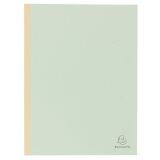 Chemise dossier à soufflet carte Exacompta dos toilé 24 x 32 cm verte - Paquet de 25