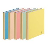 Chemise dossier à soufflet carte Exacompta dos toilé 24 x 32 cm couleur - Paquet de 25