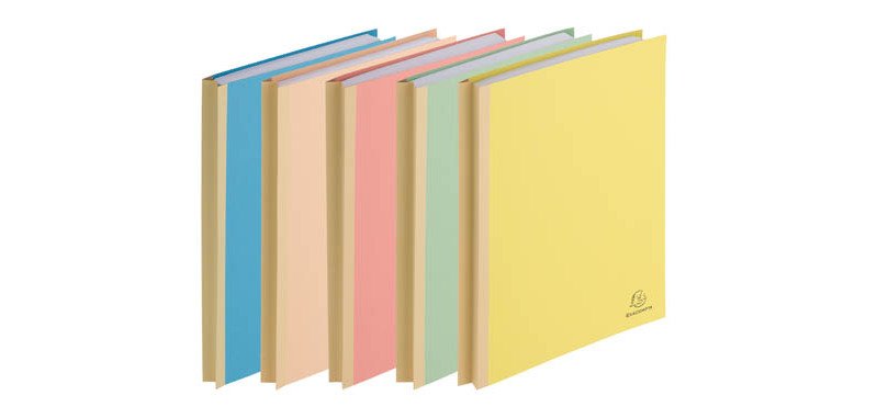 Chemise dos toilé Exacompta Forever 24 x 32 cm dos 3 cm - Paquet de 25