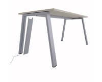 Goulotte passe-câbles verticale pour pieds Ecla aluminium