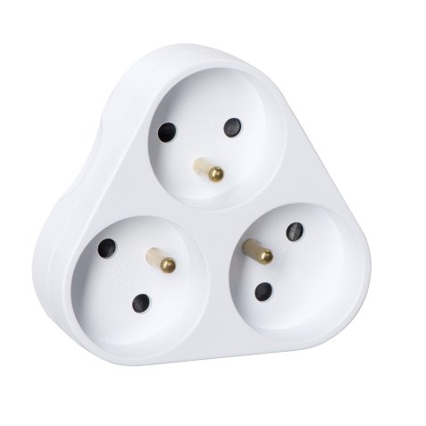 Multiprise triplite triangulaire - 3 x 16A - Zenitech