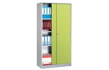 Armario Madera Alt 180 cm color aluminio puertas correderas color