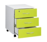 Caisson mobile bois couleur 3 tiroirs