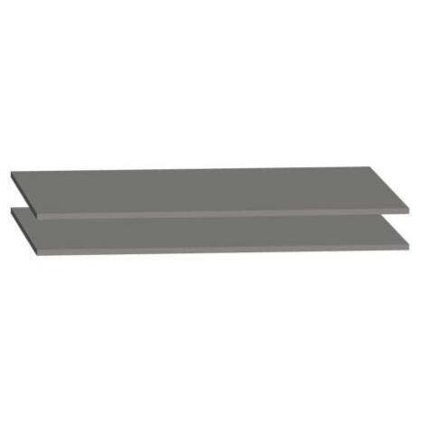 Juego de 2 baldas adicionales color Antracita para armario puertas correderas Excellens/Harmonie