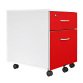 Cajonera Movil Cubo Color 2 cajones cuerpo Blanco