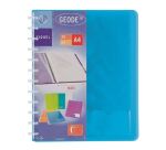 Protège-documents Viquel Géode polypropylène translucide A4 couleurs assorties - 30 pochettes