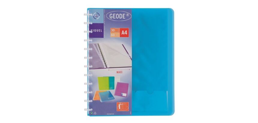 Protegedocumentos con 30 fundas intercambiables colores surtidos